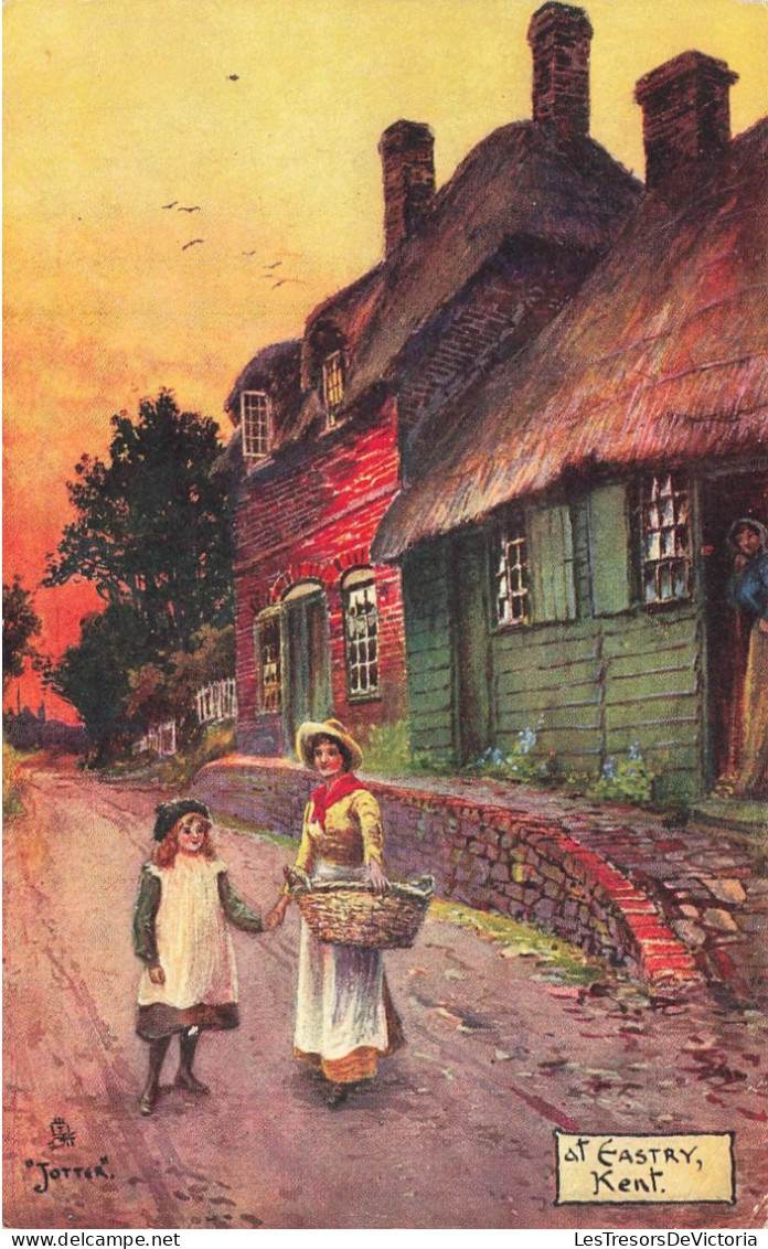 PEINTURES - TABLEAUX - Jotter - Eastry - Kent - Colorisé - Carte Postale Ancienne - Malerei & Gemälde