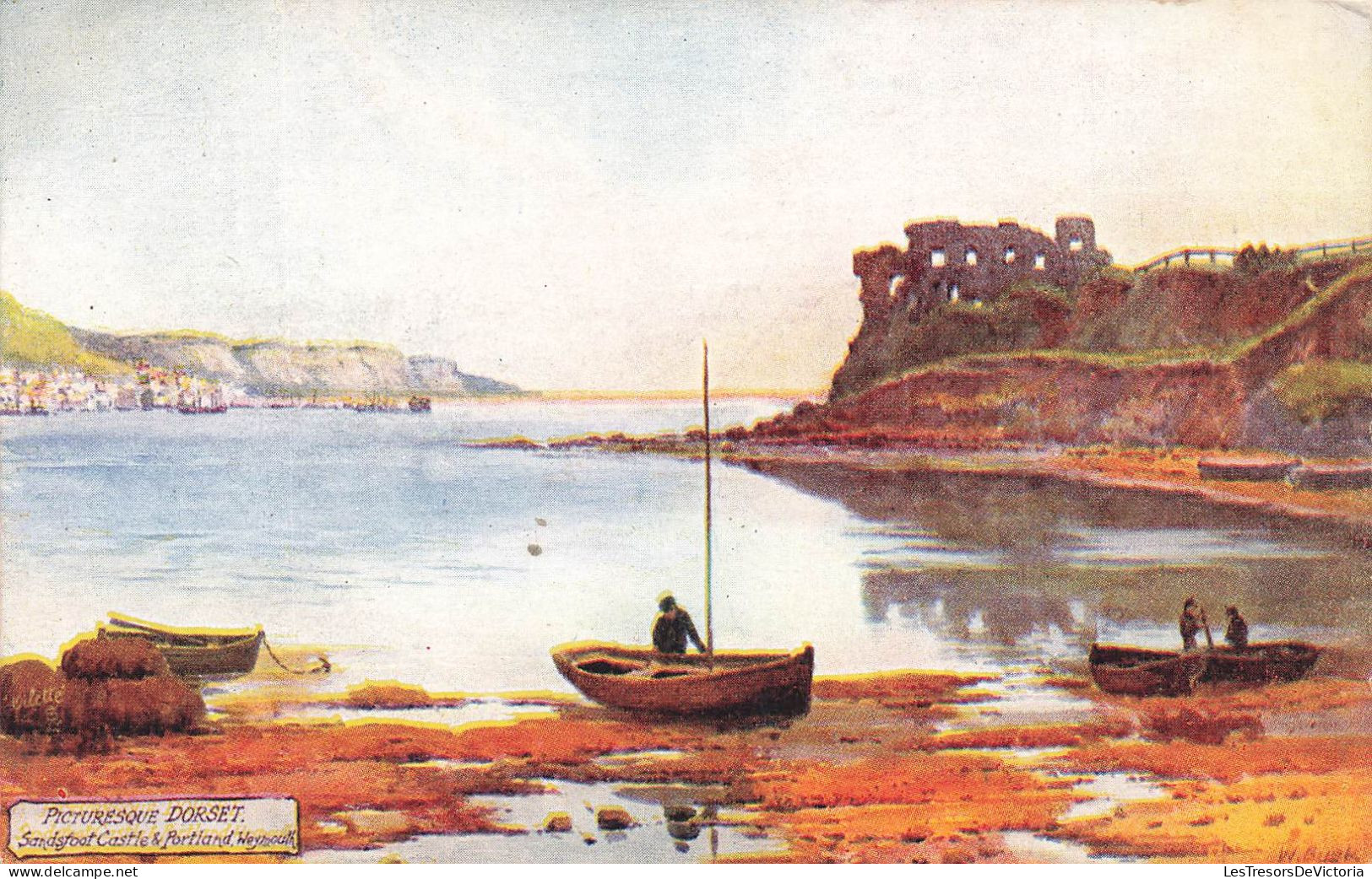 PEINTURES - TABLEAUX - Picturesque Dorset - Colorisé - Carte Postale Ancienne - Paintings