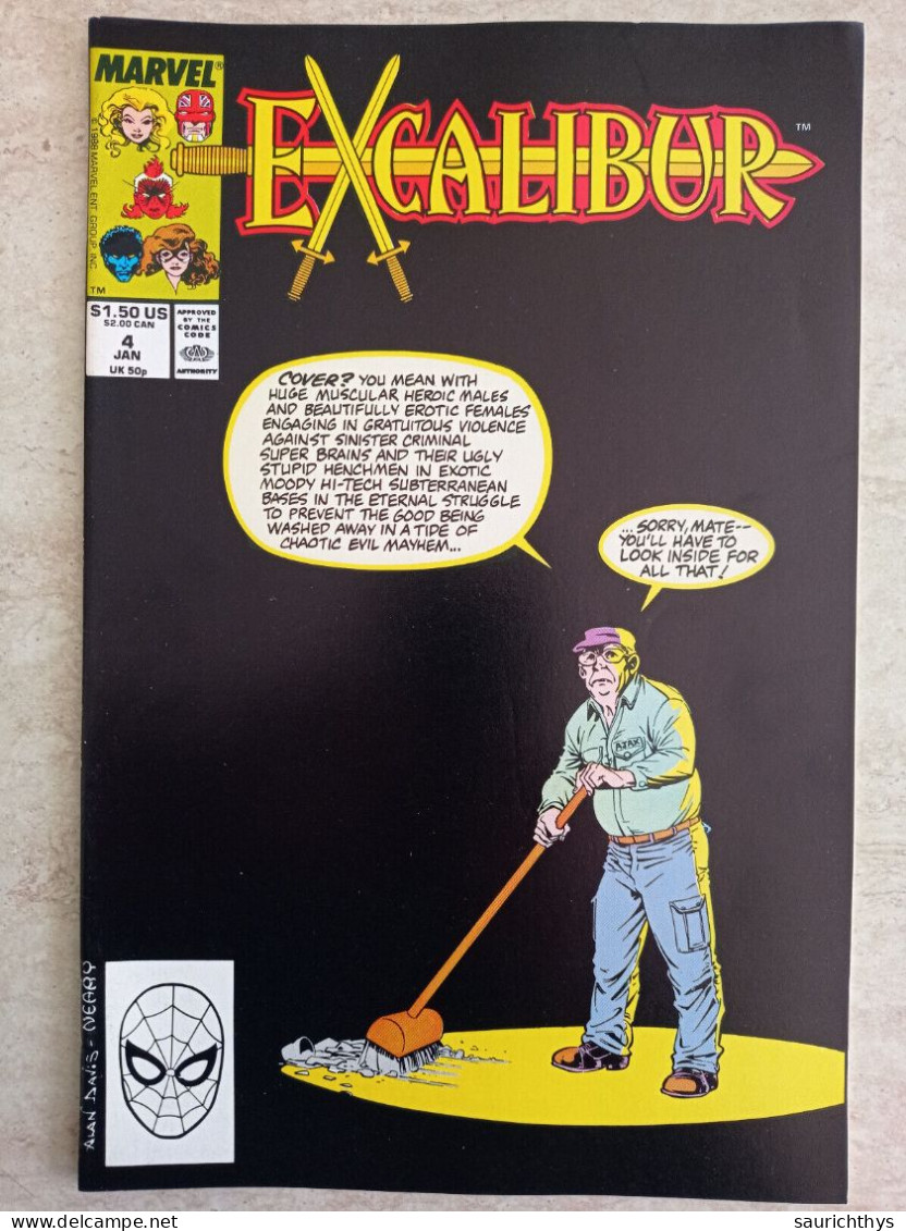 Fumetto Marvel Excalibur 1988 Comics 4 Jan - Ottime Condizioni - Marvel