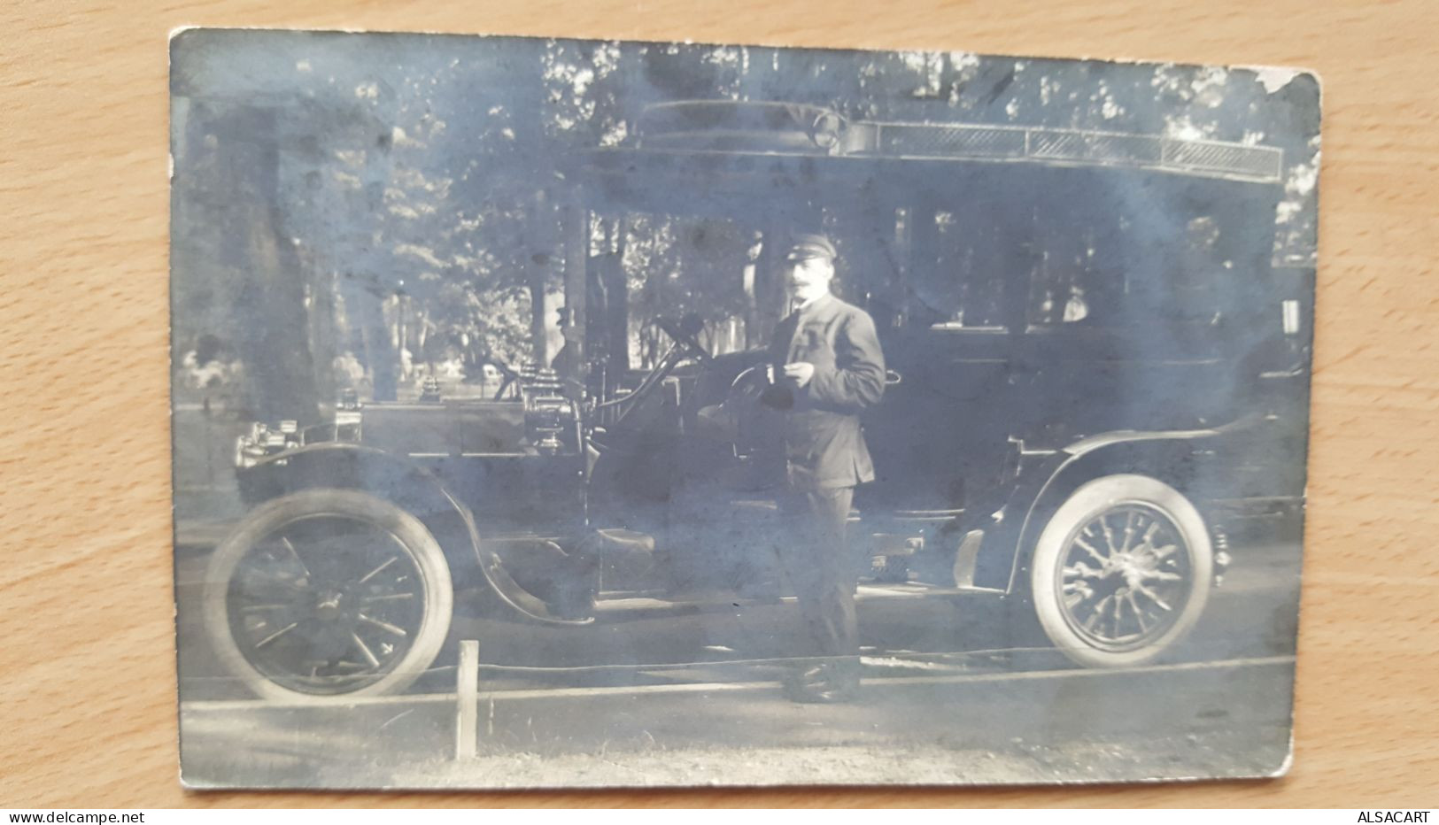 Carte Photo D'une Automobile à Paris , Cachet Av Marceau - Toerisme