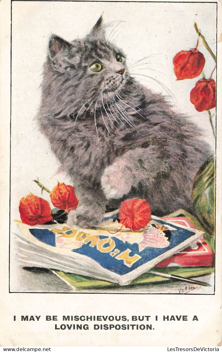 ANIMAUX & FAUNES - Chat - Colorisé - Carte Postale Ancienne - Cats