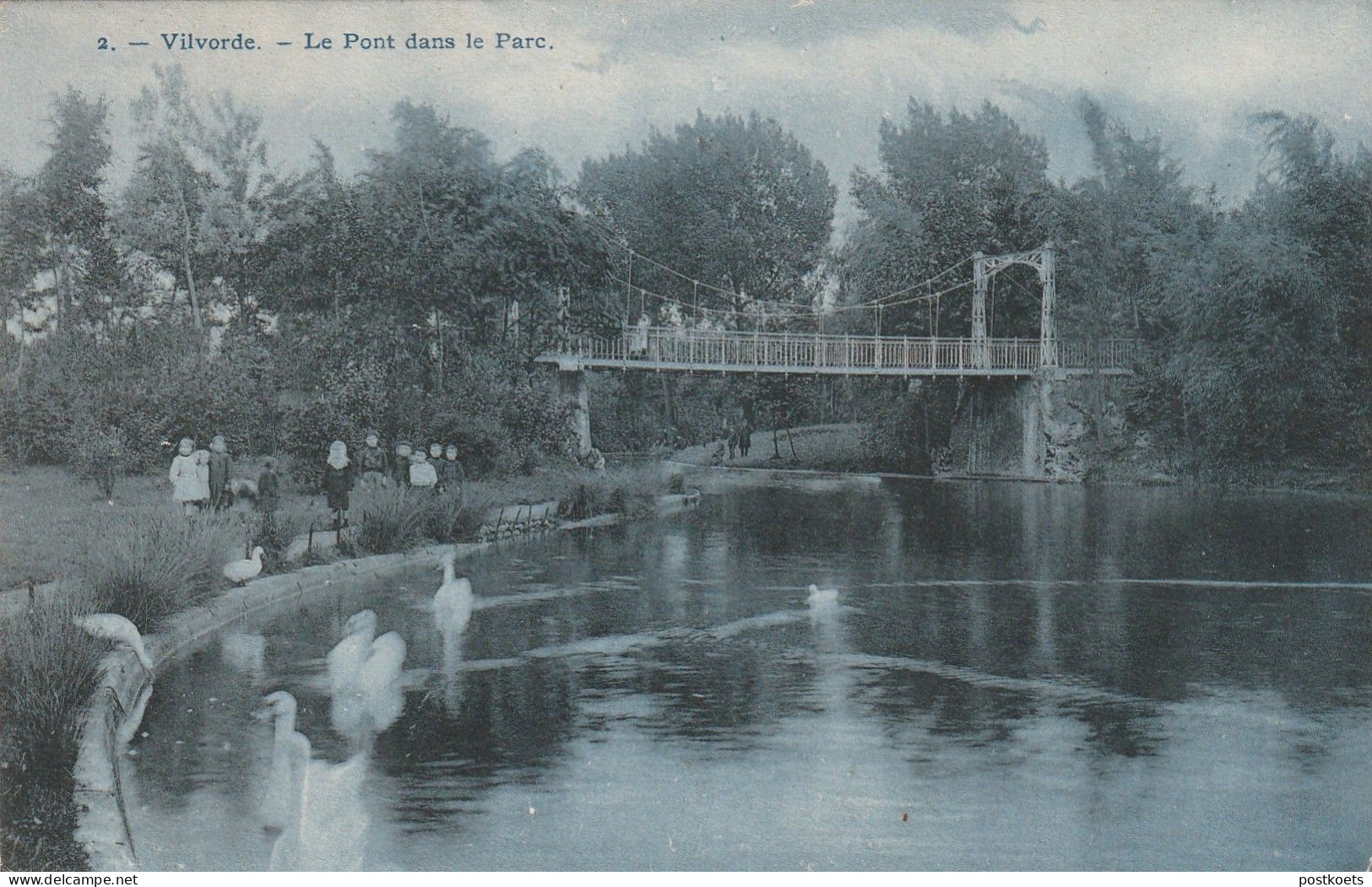 Vilvoorde, Vilvorde,Le Pont Dans Le Parc, 2 Scans - Vilvoorde