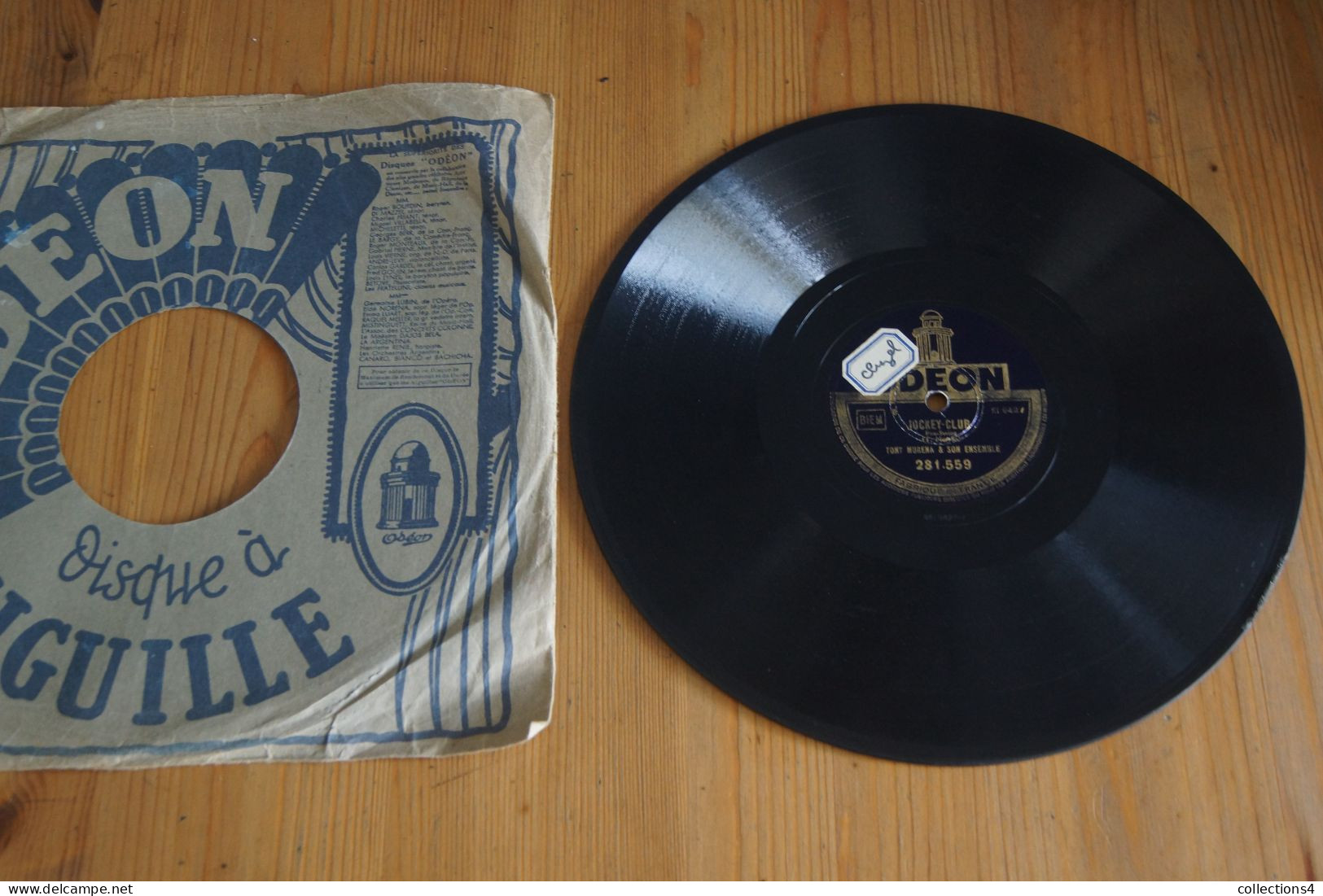 TONI MURENA JOCKEY CLUB TRES RARE 78T JAZZ 1942 - Special Formats