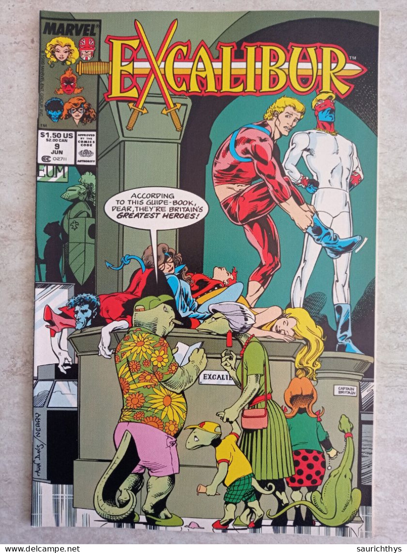 Fumetto Marvel Excalibur 1989 Comics 9 Jun - Ottime Condizioni - Marvel