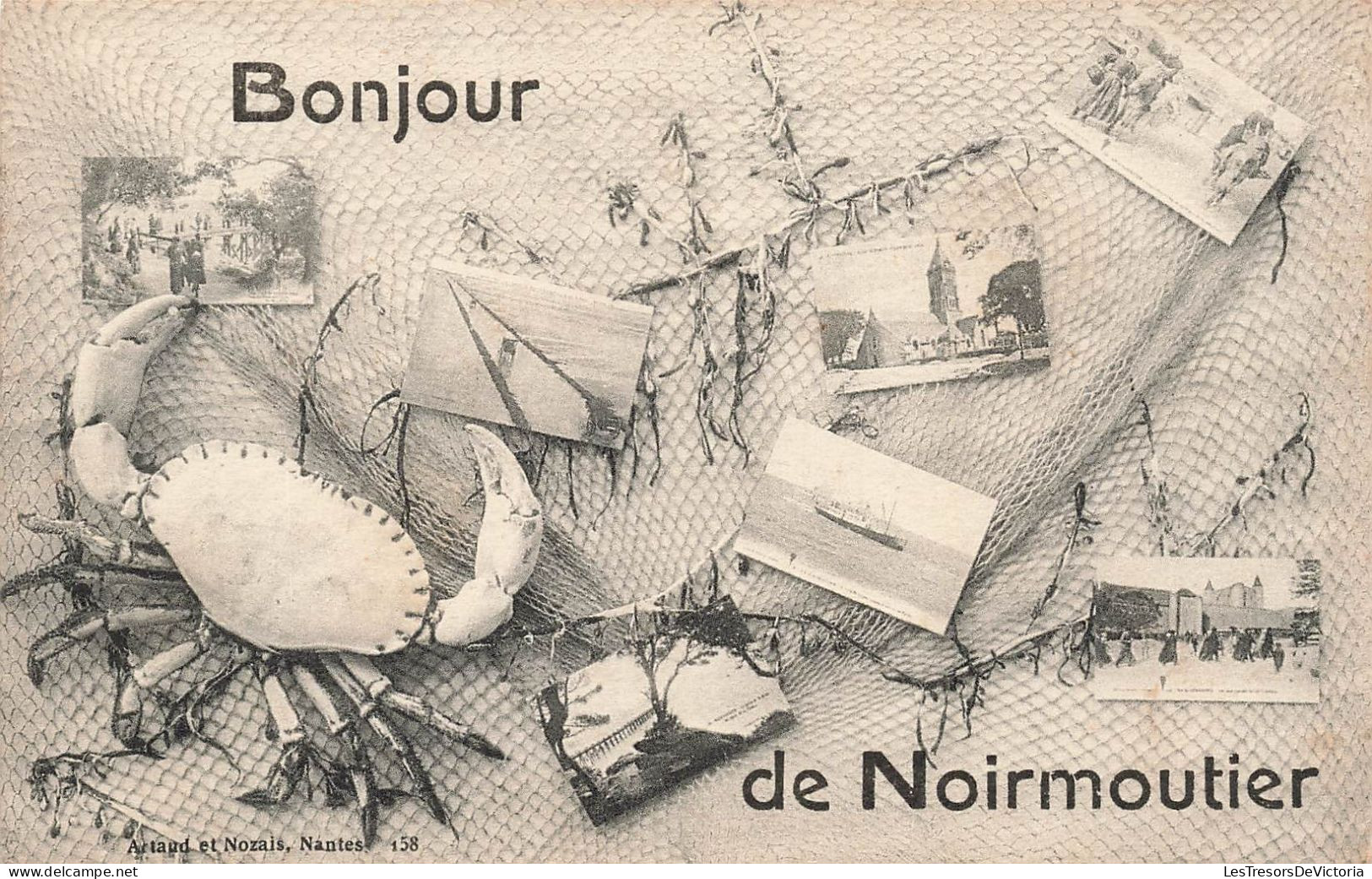 FRANCE - Bonjour De Noirmoutier - Multi-vues - Carte Postale Ancienne - Otros & Sin Clasificación