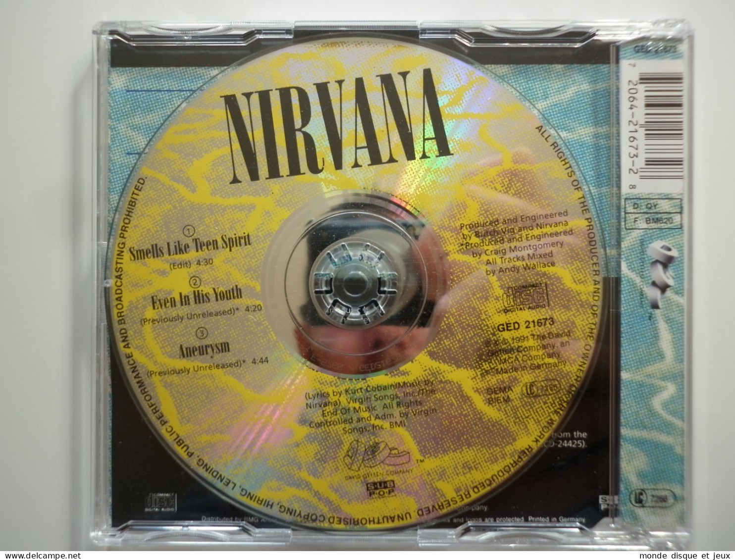 Nirvana Cd Maxi Smells Like Teen Spirit - Sonstige - Franz. Chansons
