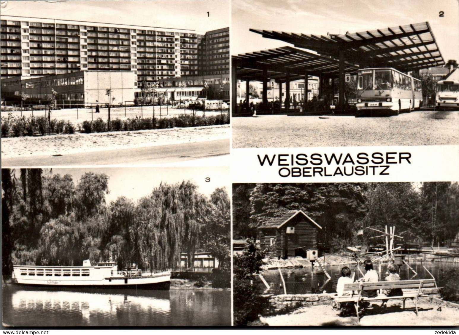 G7182 - Weisswasser Busbahnhof - Ikarus Omnibus - Reichenbach Verlag - Weisswasser (Oberlausitz)