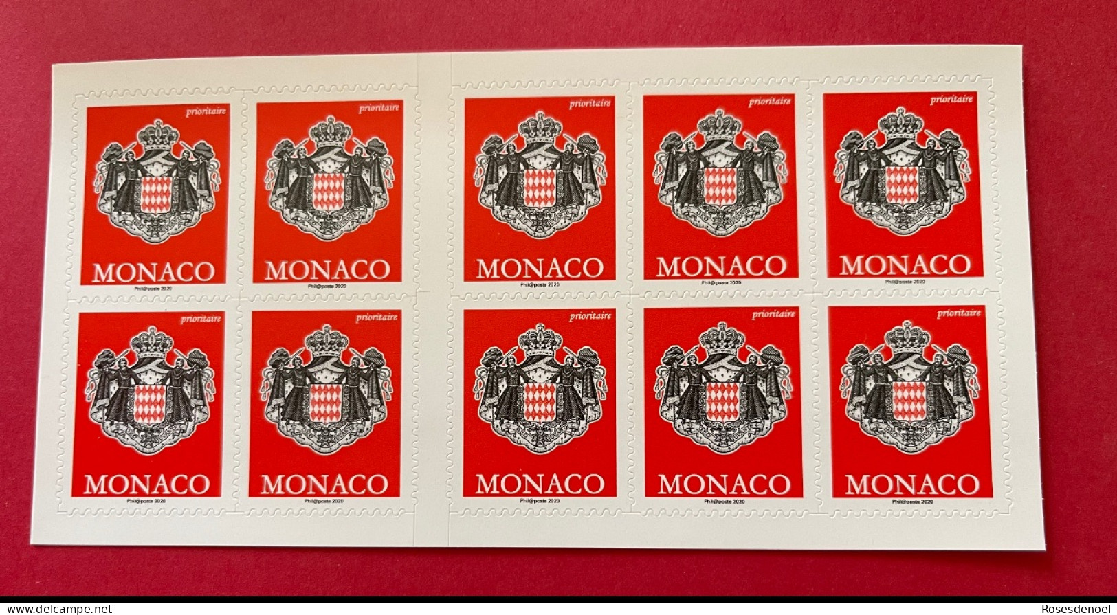 2020 Monaco Carnet Rouge Dentele N°3220 Neuf Sans Charnière Autocollant Xx - Libretti