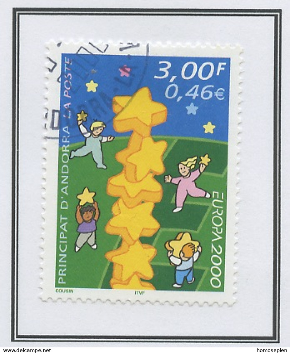 Andorre Français - Andorra 2000 Y&T N°529 - Michel N°551 (o) - 0,46€ EUROPA - Gebraucht