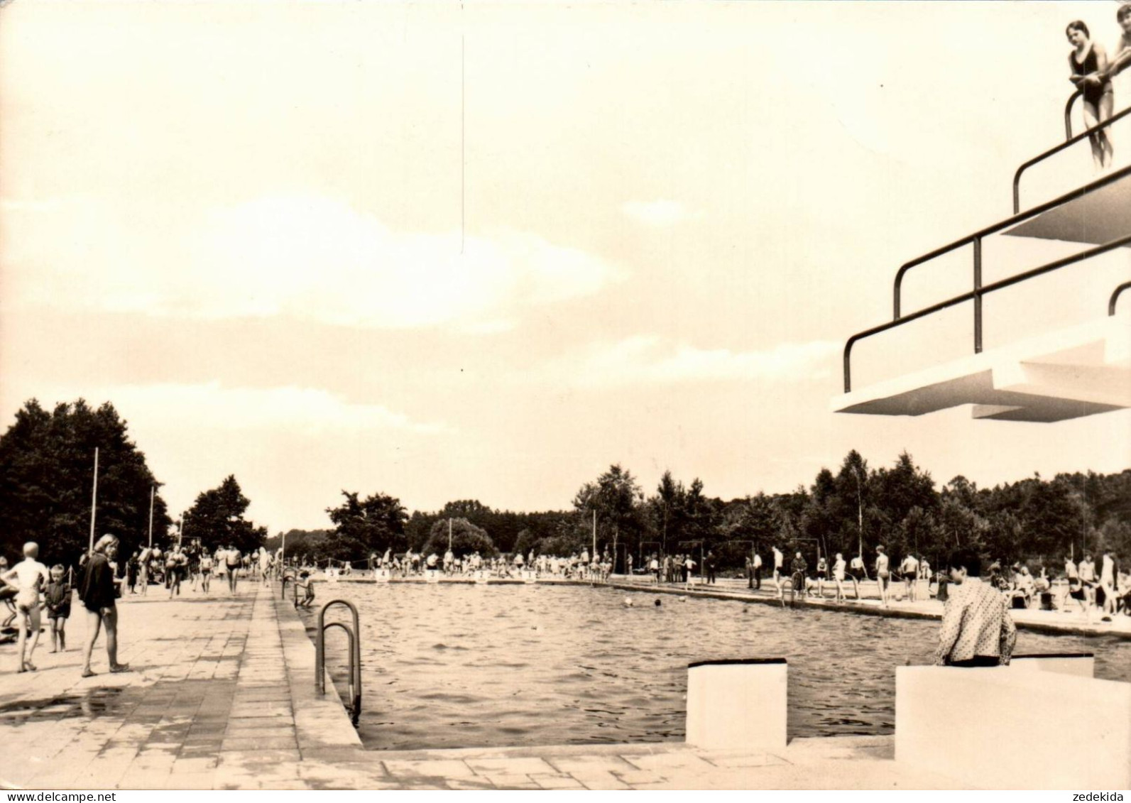 G7189 - Wittstock - Schwimmbad Freibad Sprungturm - Bild Und Heimat Reichenbach - Wittstock