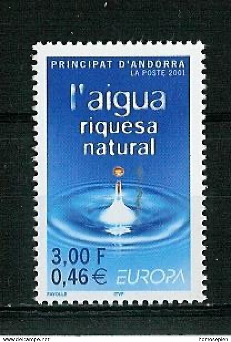 Europa CEPT 2001 Andorre Français - Andorra Y&T N°546 - Michel N°567 *** - 0,46€ EUROPA - 2001