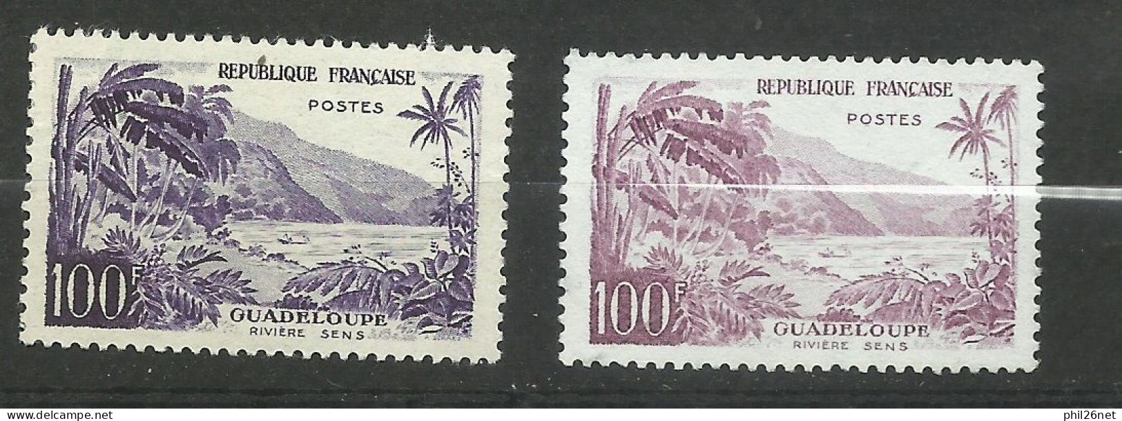 France N° 1194 Guadeloupe  Mauve   Neuf  ( * ) B/TB  Timbre Type Sur Les Scans Pour Comparer Soldé ! ! ! - Ungebraucht