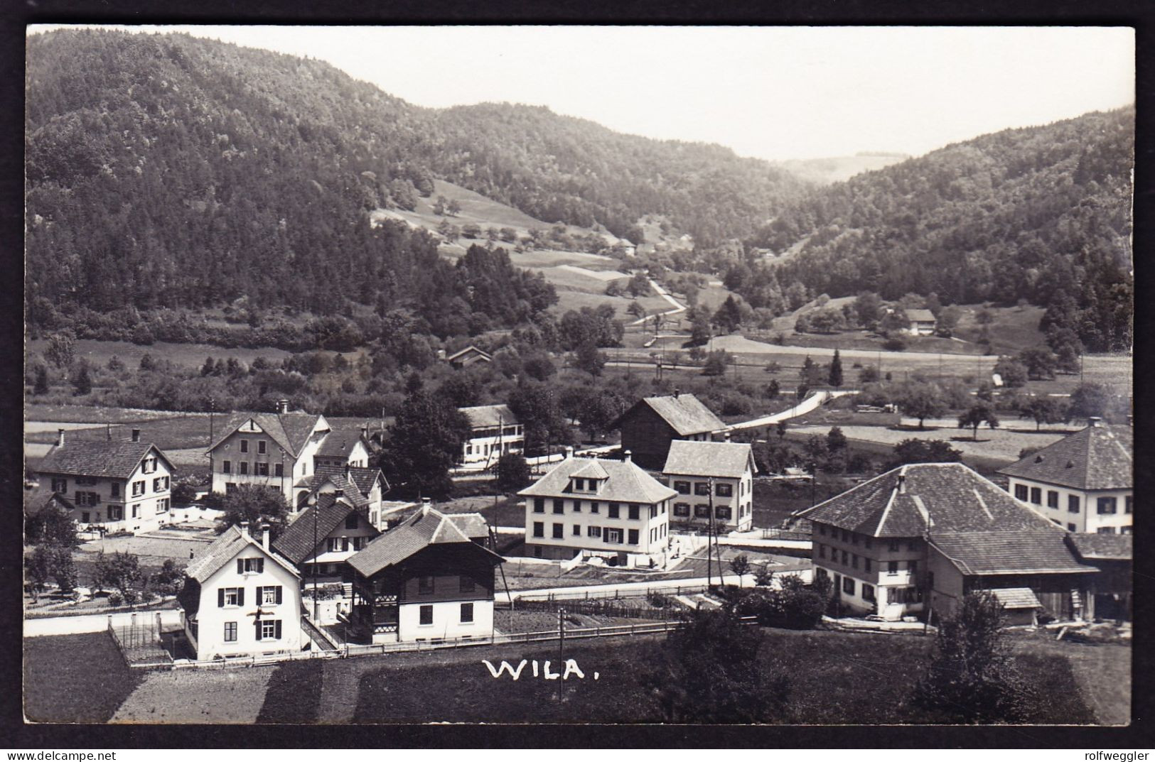 1926 Mit Bahnpost Gelaufene AK Aus Wila. Stempel WINTERTHUR-RÜTI. - Wila