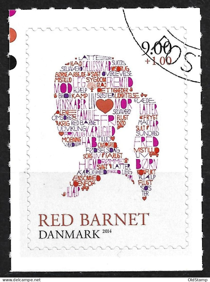 DENMARK DANMARK 2014 RED BARNET PERSON GIRL Mi.# 1741 CTO UNUSED LUXE STAMP - Unused Stamps