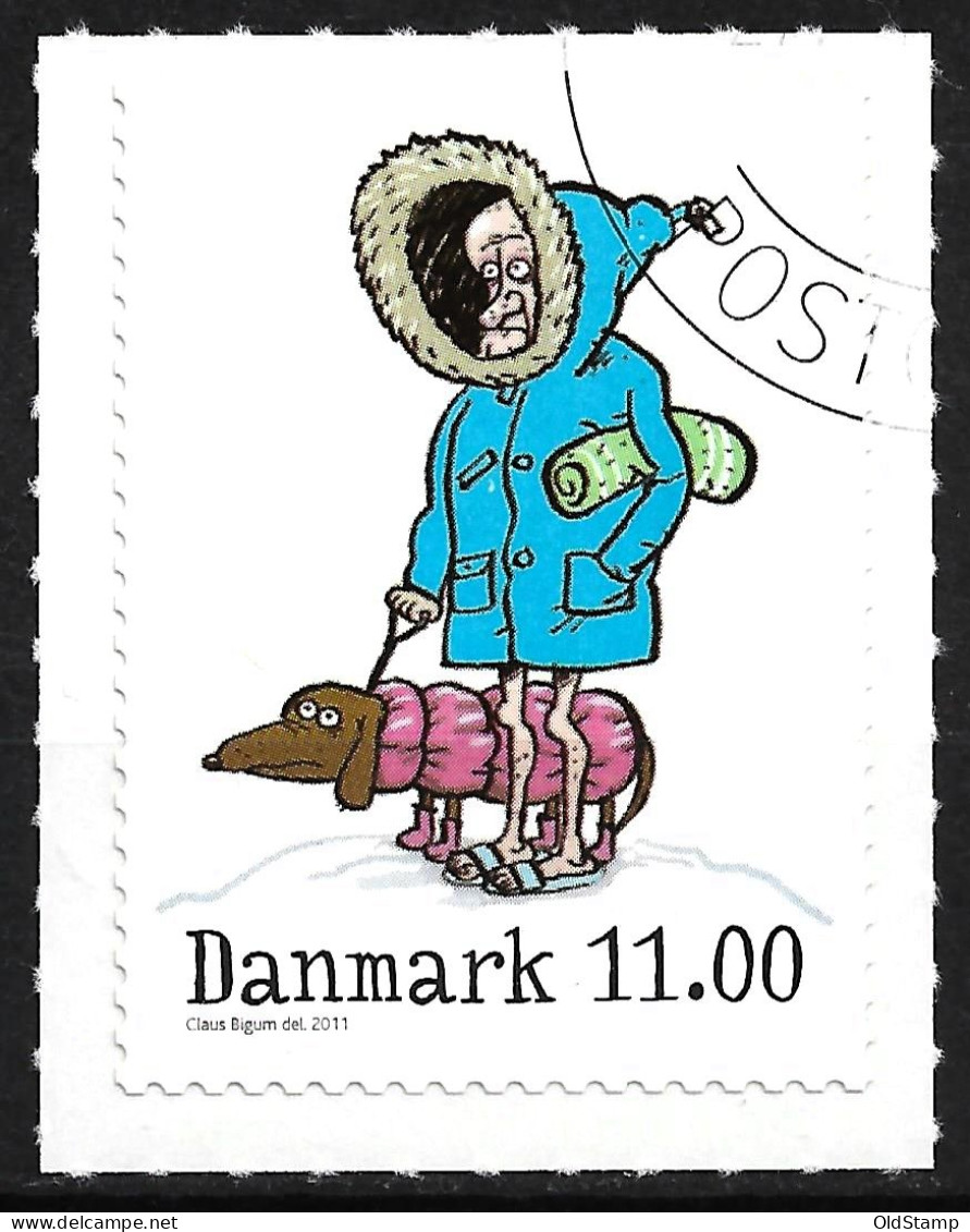 DENMARK DANMARK 2011 WINTER STORIES TALES CLAUS DOG NEW YEAR CTO UNUSED LUXE STAMP - Nuovi