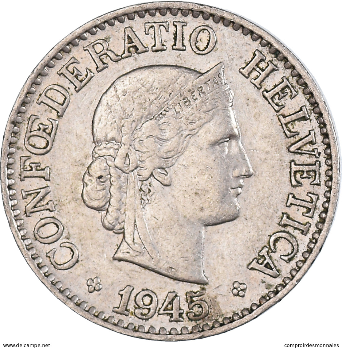 Monnaie, Suisse, 10 Rappen, 1945 - Autres & Non Classés