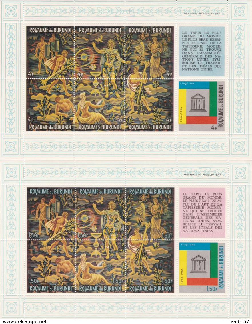 BURUNDI  1966 Blocs N° Y/T : 11-13-15 Royaume Du Burundi MNH** - Neufs