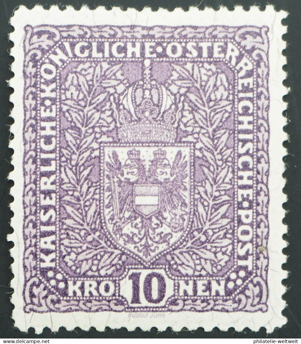 1919 Österreich, 10 Kr Wappen Bildgröße I, Ungebraucht, MiNr. 211 I, ME 70,- - Ungebraucht