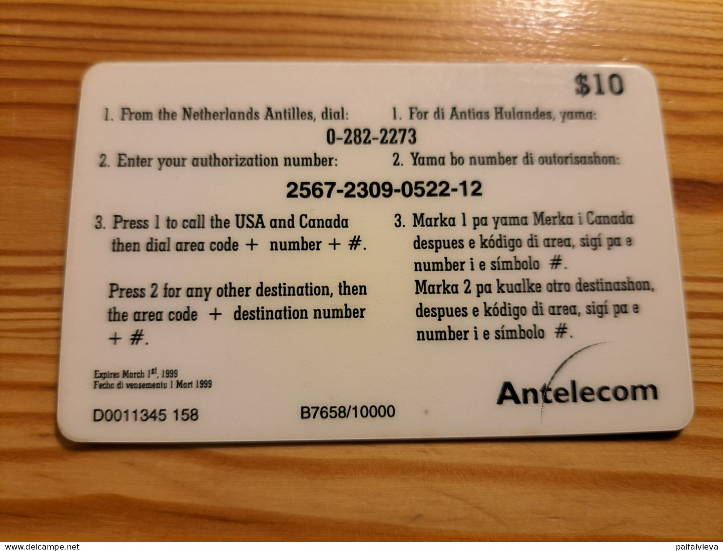 Prepaid Phonecard Netherlands Antilles, Antelecom - Solar Eclipse - Antillas (Nerlandesas)