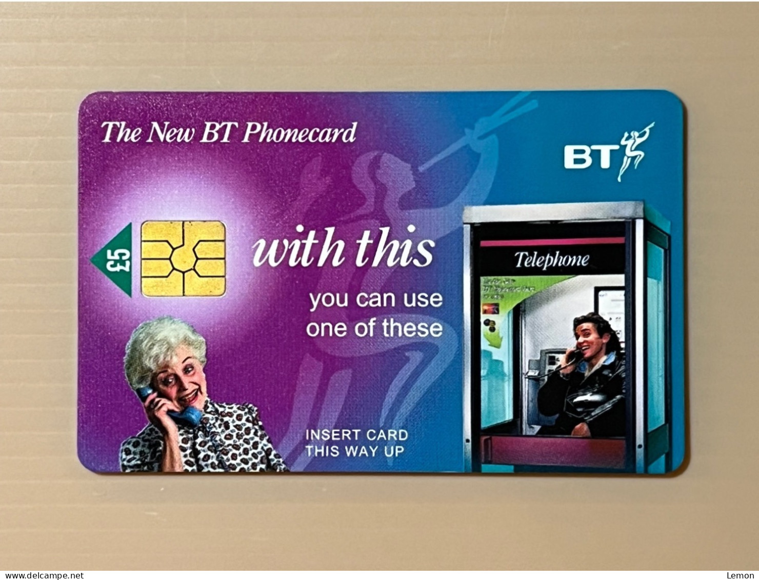 Mint UK United Kingdom British Telecom Chip Phonecard - BT £5 1st National Issue With This … - Set Of 1 Mint Card - Other & Unclassified