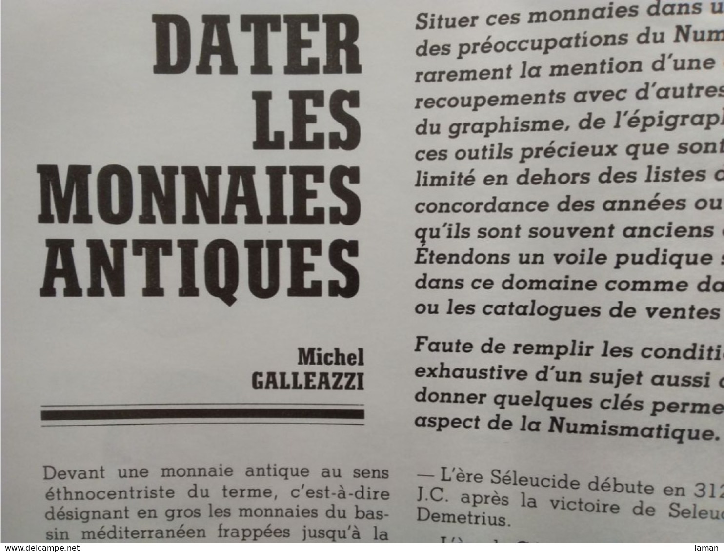 Numismatique & change - Monnaies fausses - Laos - Dater les monnaies antiques - Namur - Le millésime