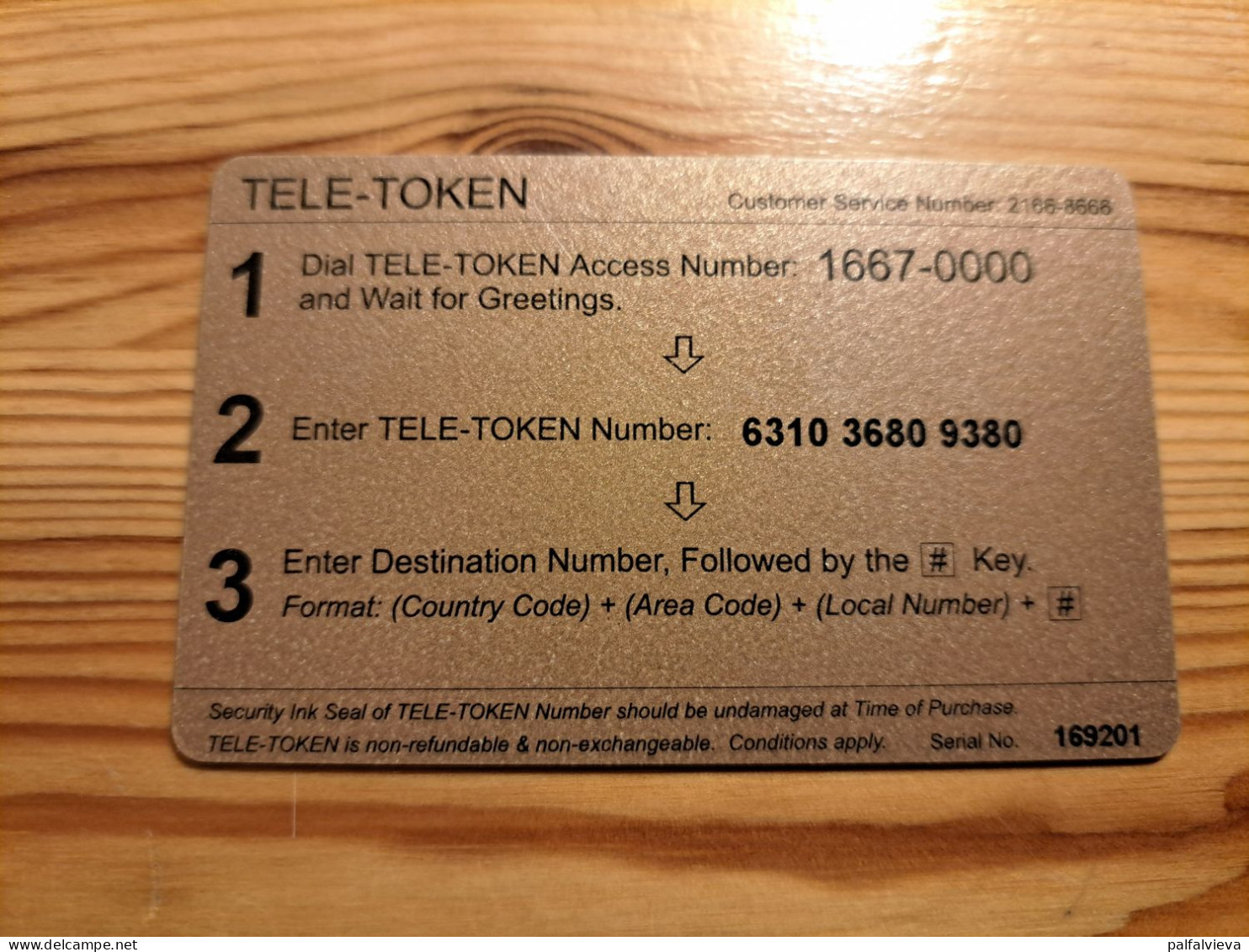 Prepaid Phonecard Hong Kong, Tele-Token - Hong Kong