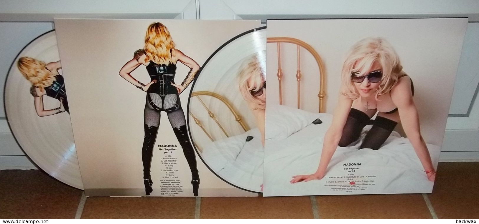 RARE MADONNA Get Together Part 1 & 2 Live Amsterdam 2006 PICTURE DISC LP Edition Limitée . - Other - English Music