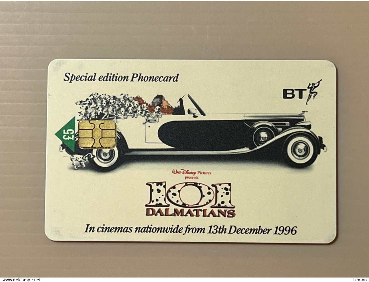 Mint UK United Kingdom British Telecom Chip Phonecard - BT £5 Disney 101 Dalmatians Dognapped - Set Of 1 Mint Card - Other & Unclassified