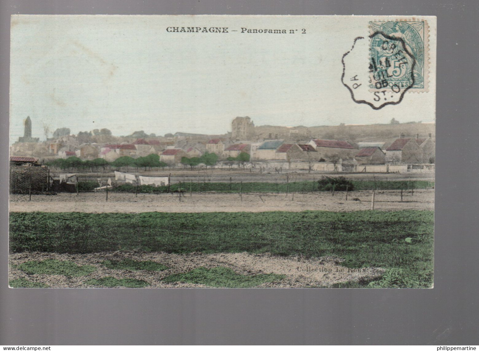 95 - Champagne : Panorama N° 2 (Tampon Ferroviaire) - Champagne Sur Oise