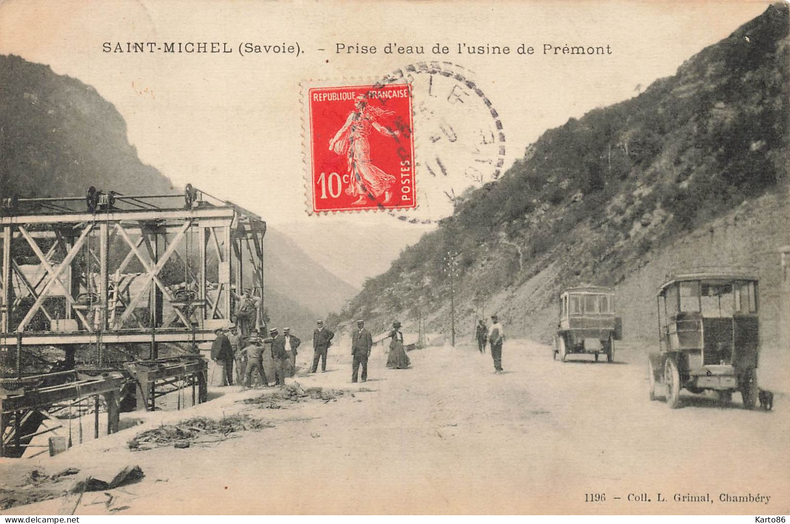 St Michel * Route * Prise D'eau De L'usine De Prémont * Automobile Autobus Bus - Saint Michel De Maurienne