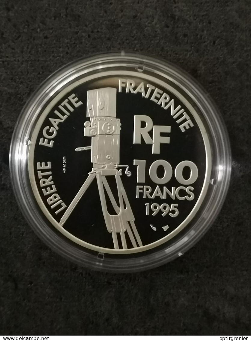 ESSAI 100 FRANCS BE ARGENT 1995 CINEMA FEDERICO FELLINI / SILVER - Essais, Piéforts, épreuves & Flans Brunis