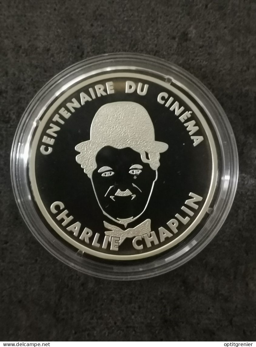 ESSAI 100 FRANCS BE ARGENT 1995 CINEMA CHARLIE CHAPLIN / SILVER - Probedrucke