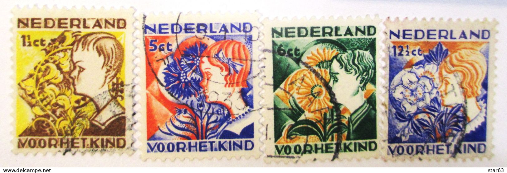 Netherlands  1932  Foor  Het  Kind  4 V  Used - Gebruikt