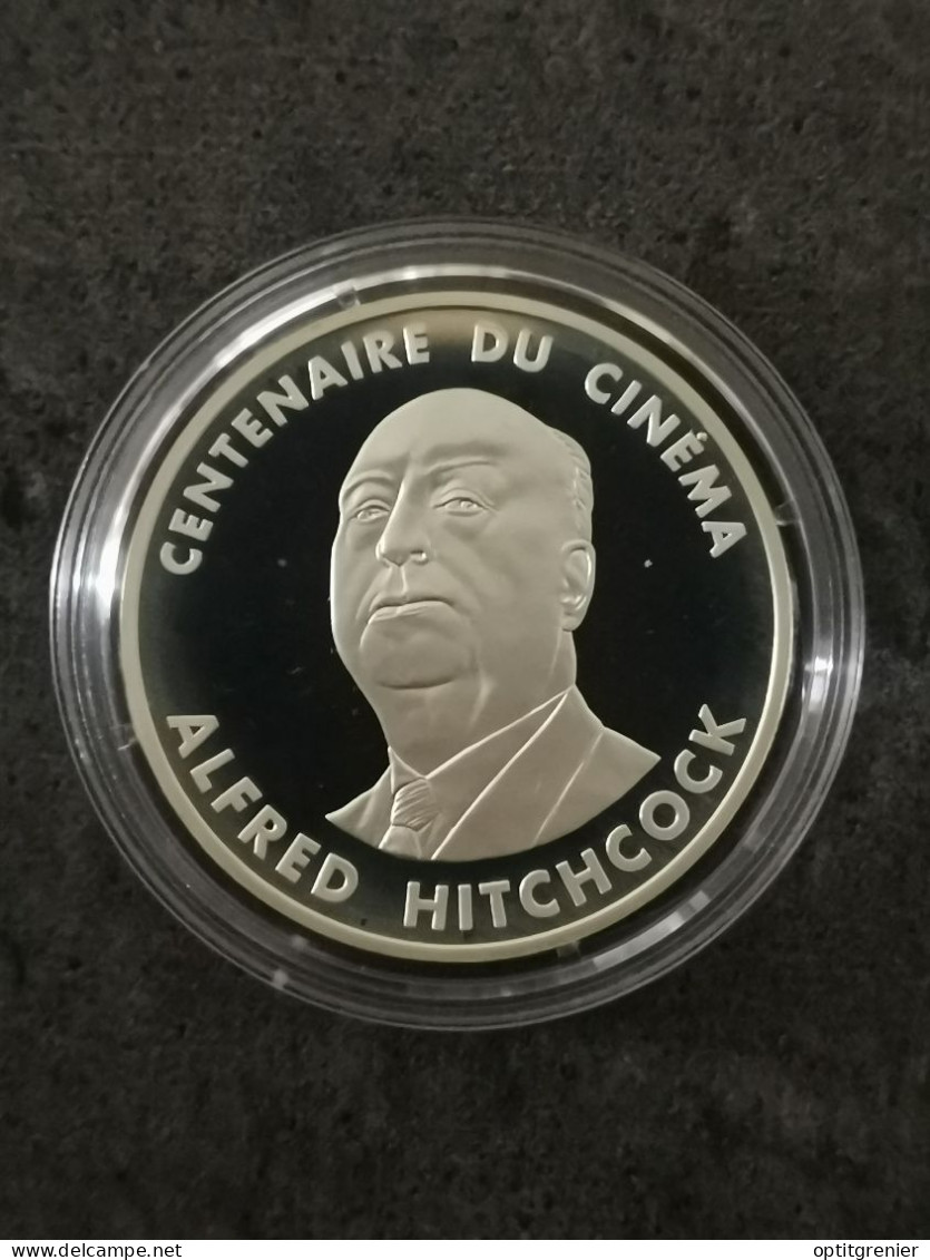 ESSAI 100 FRANCS BE ARGENT 1995 CINEMA ALFRED HITCHCOCK / SILVER - Essays & Proofs