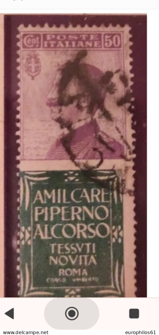 BLP  Pubblicitari Piperno 50 Cent - Timbres Pour Envel. Publicitaires (BLP)