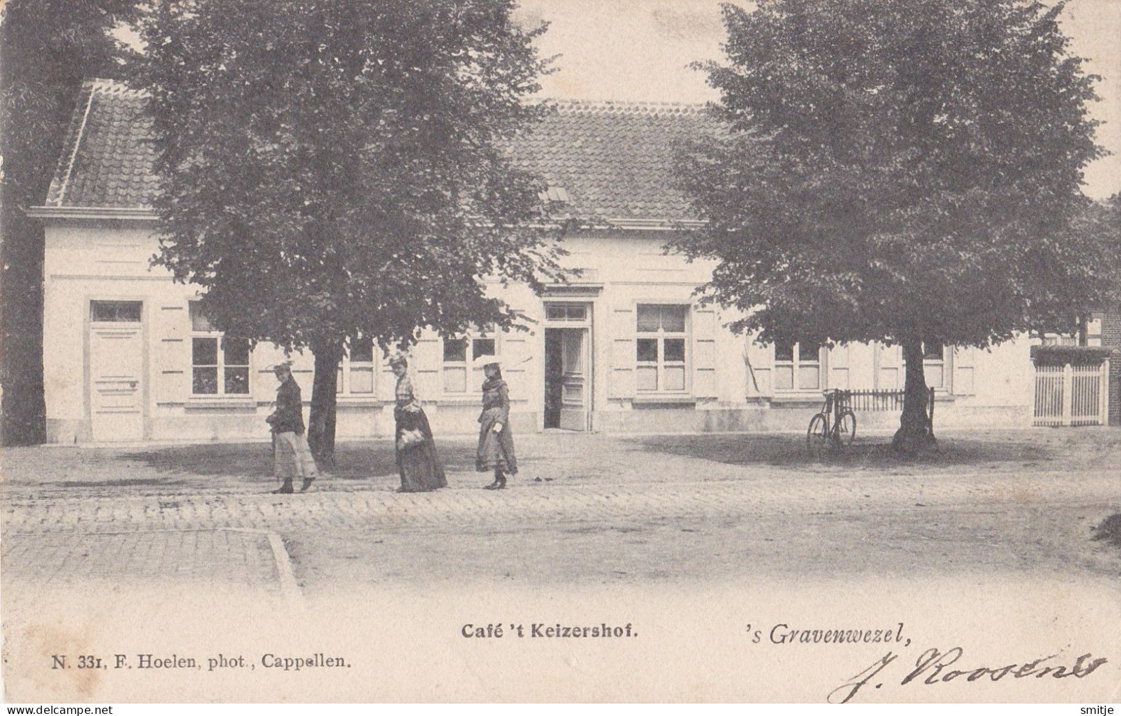 'S-GRAVENWEZEL SCHILDE 1904 CAFÉ 'T KEIZERSHOF - KLEINE ANIMATIE - HOELEN KAPELLEN 331 - Schilde