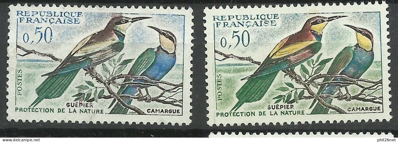 France N°1276  Guépier     Sans Le Jaune Neuf  ( * ) B/TB  Timbre Type Sur Les Scans Pour Comparer Soldé ! ! ! - Unused Stamps