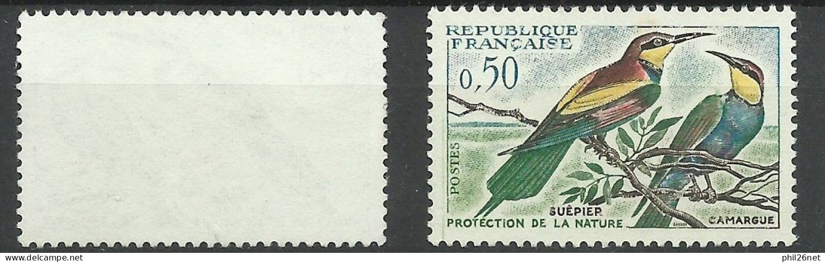 France N°1276  Guépier     Sans Le Jaune Neuf  ( * ) B/TB  Timbre Type Sur Les Scans Pour Comparer Soldé ! ! ! - Nuovi