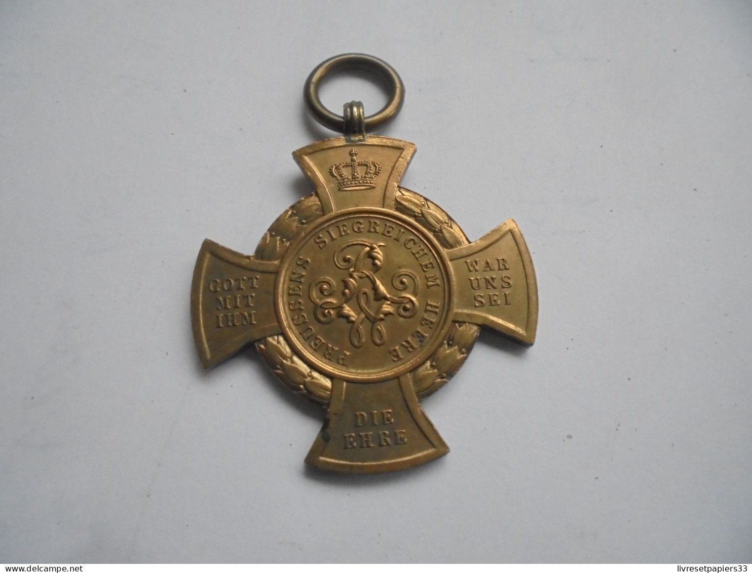 Médaille CROIX De SADOVA Konig-Gratz 1866 Prusse - Voor 1871