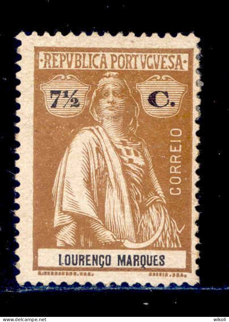 ! ! Lourenco Marques - 1914 Ceres 7 1/2 C (Porcelana) - Af. 124 - MH - Lourenzo Marques