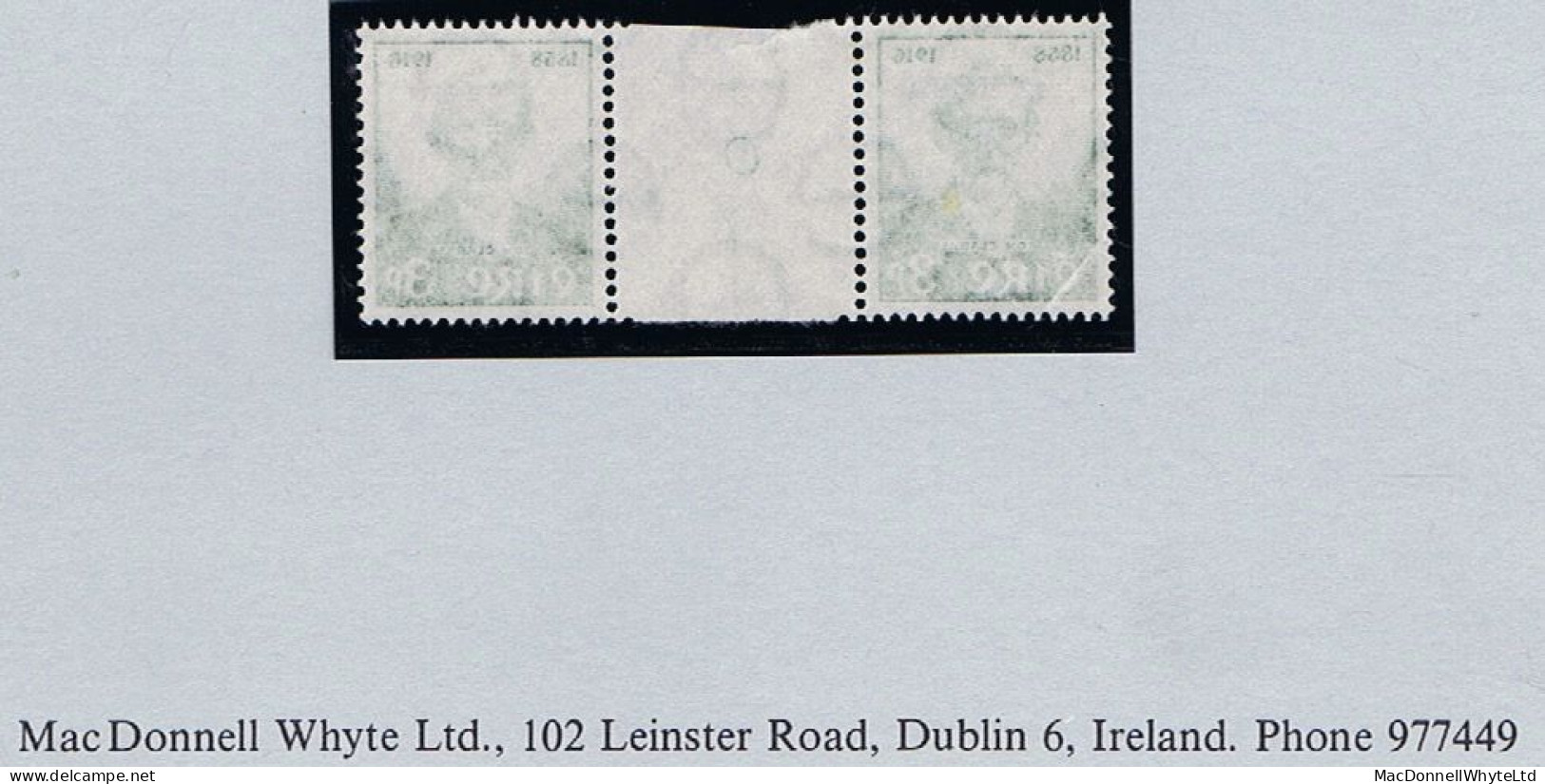 Ireland 1958 Clarke 3d Gutter Pair Mint Unmounted, Corner Crease - Nuevos