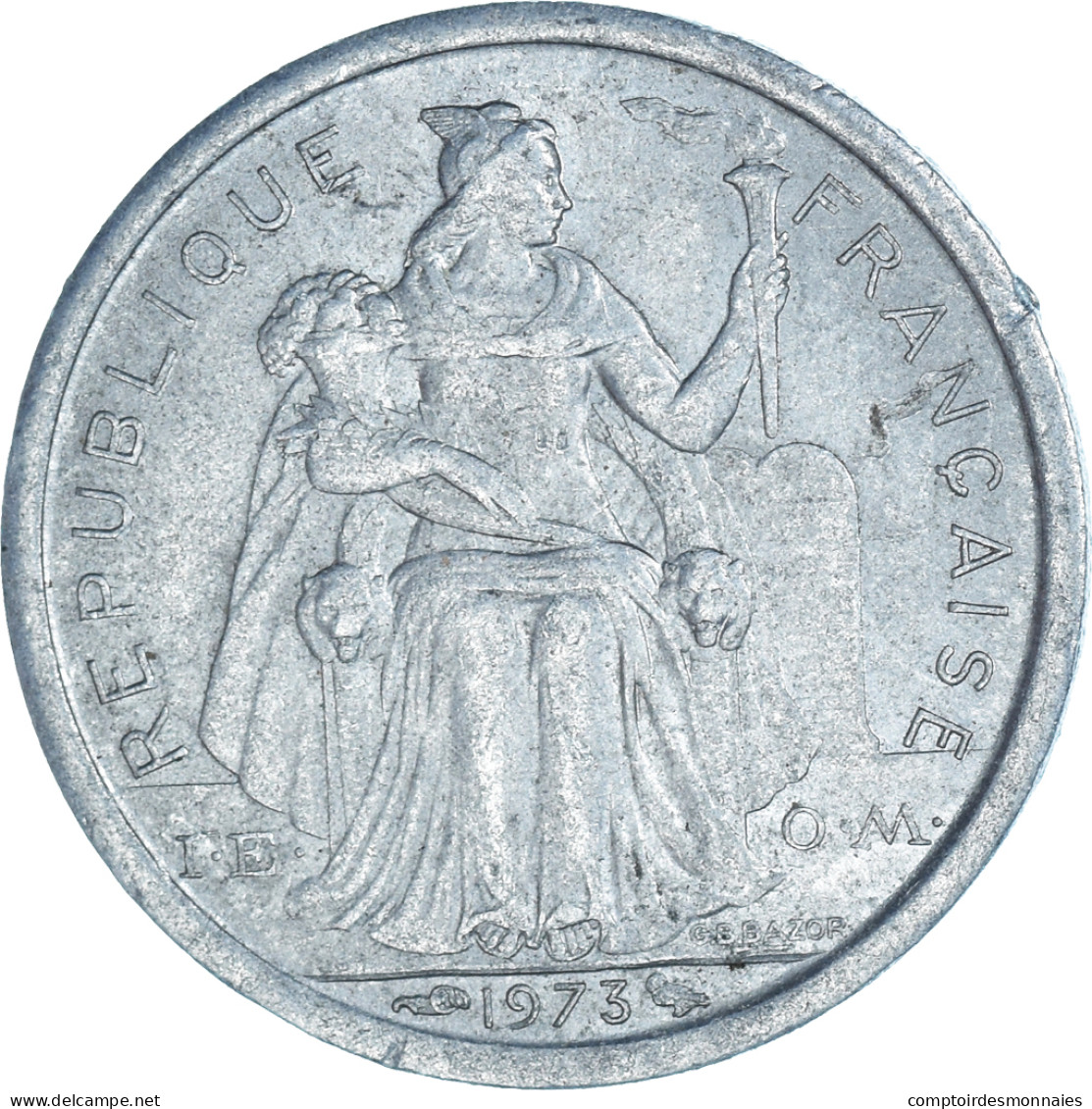 Monnaie, Nouvelle-Calédonie, Franc, 1973 - Nuova Caledonia