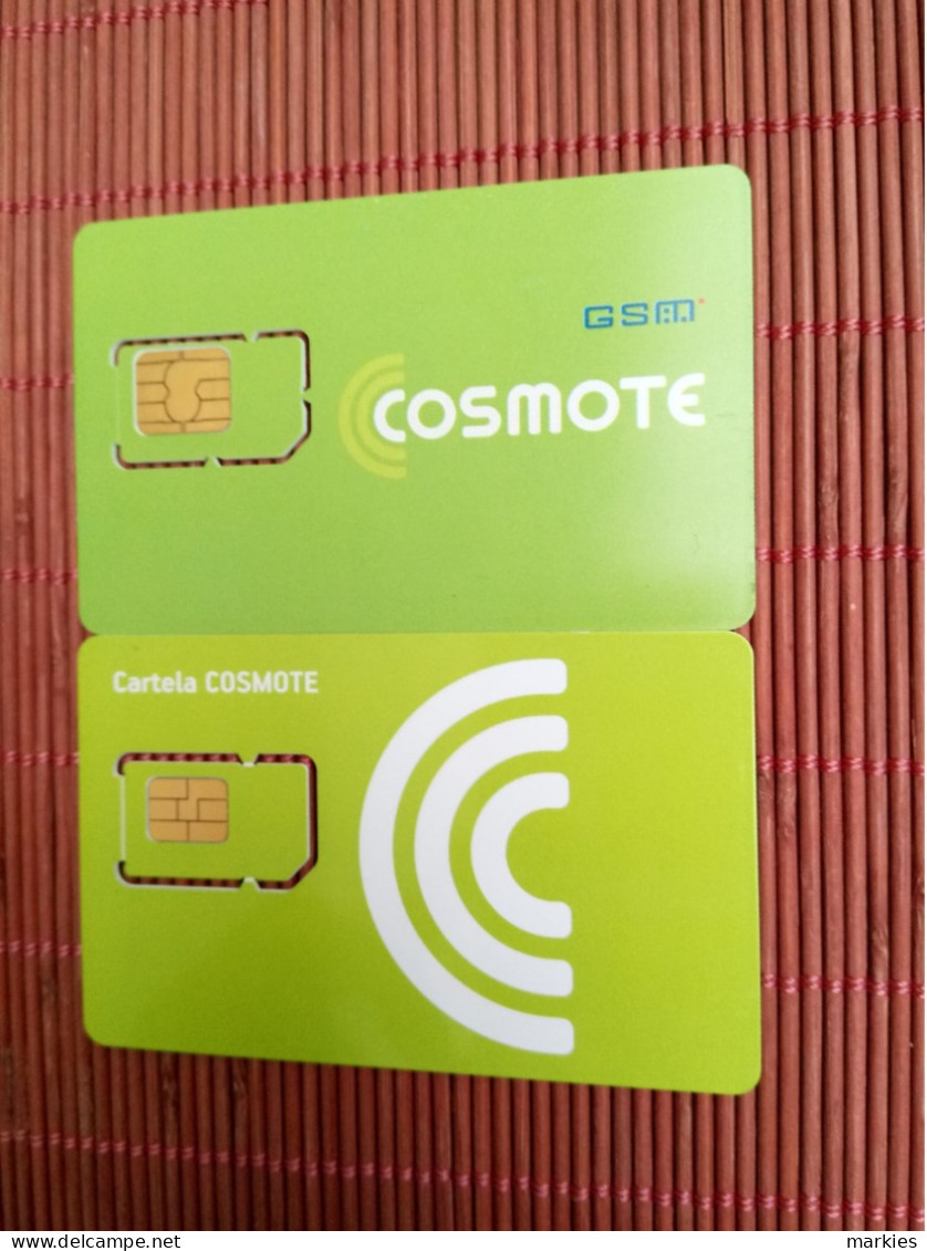 2 Gsm Cards Cosmote Mint 2 Photos Rare ! - Herkunft Unbekannt