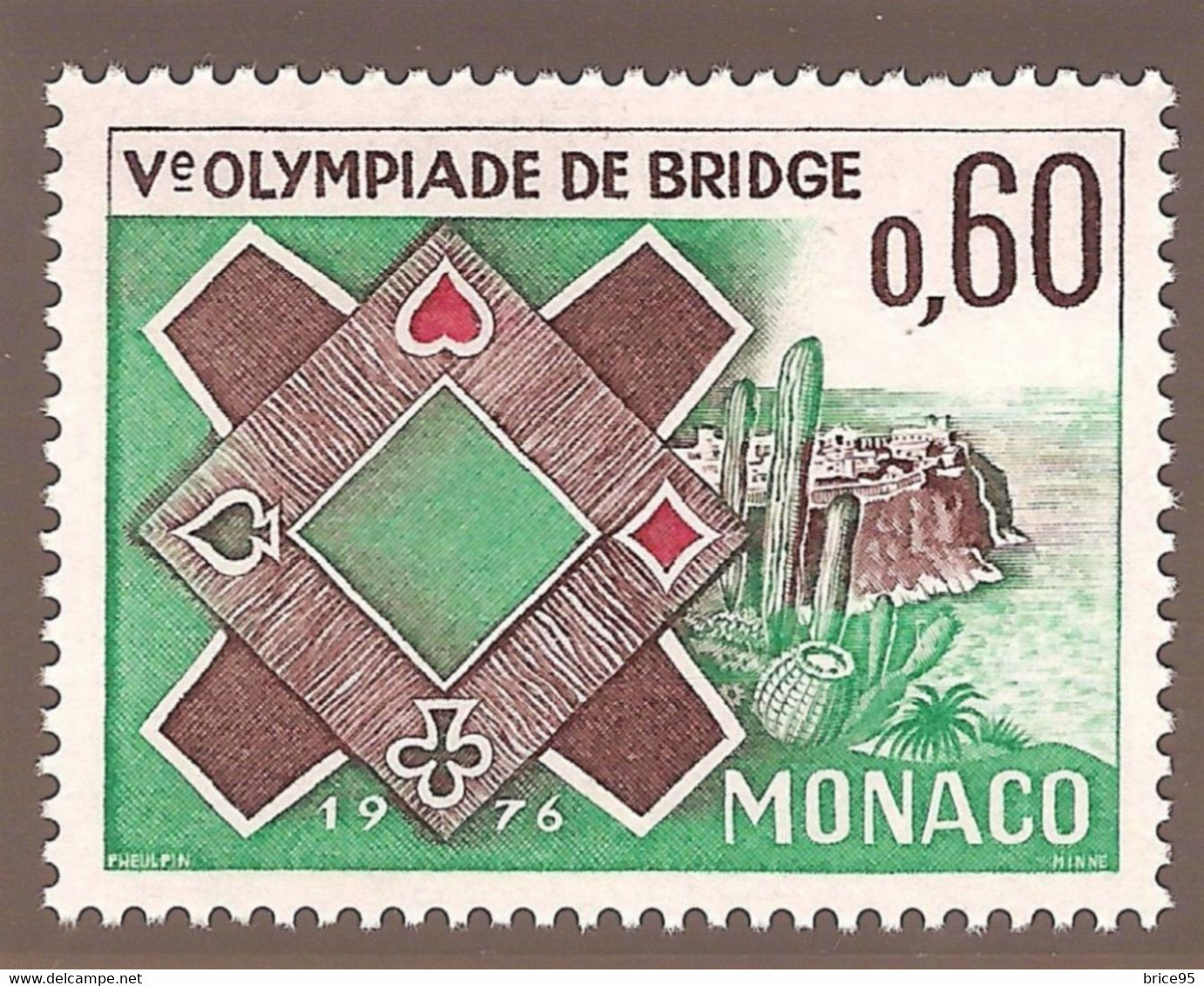 Monaco - Yt N° 1052 ** - Neuf Sans Charnière - 1976 - Ungebraucht