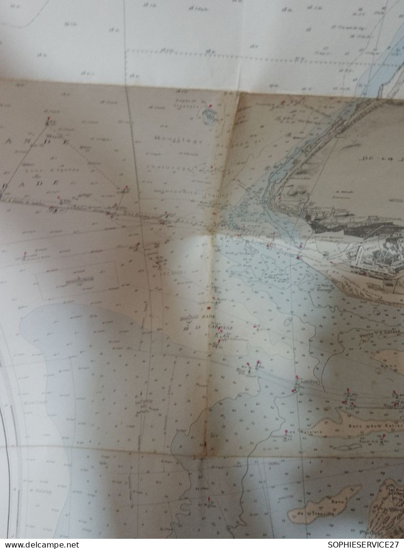 139 //  CARTE / SERVICE HYDROGRAPHIQUE DE LA MARINE 1896 / DE L'ENTREE DE LA DIVES AU CAP D'ANTIFER - Nautical Charts