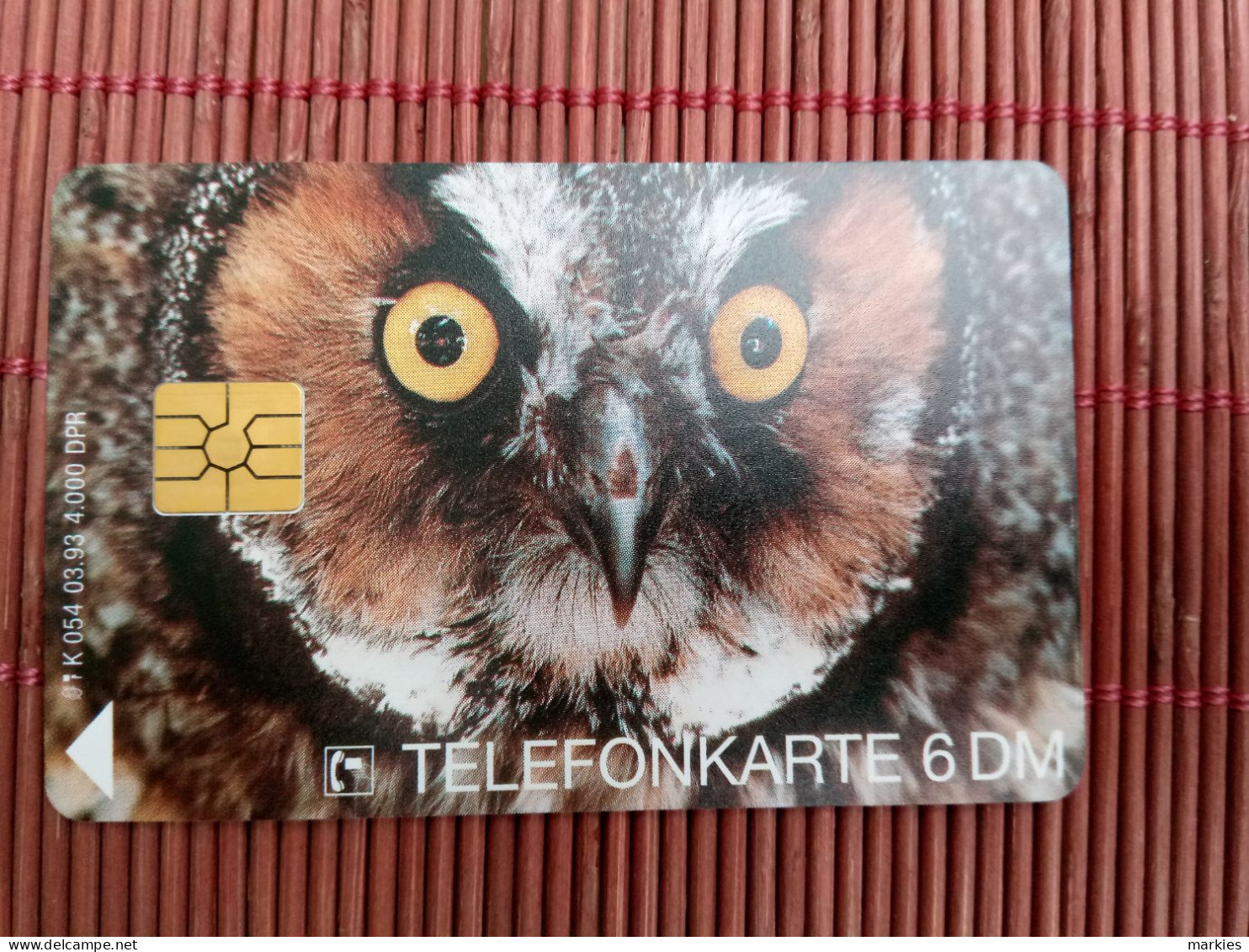 Owl Phonecard Only 4000 Ex Made Mint Rare - Águilas & Aves De Presa