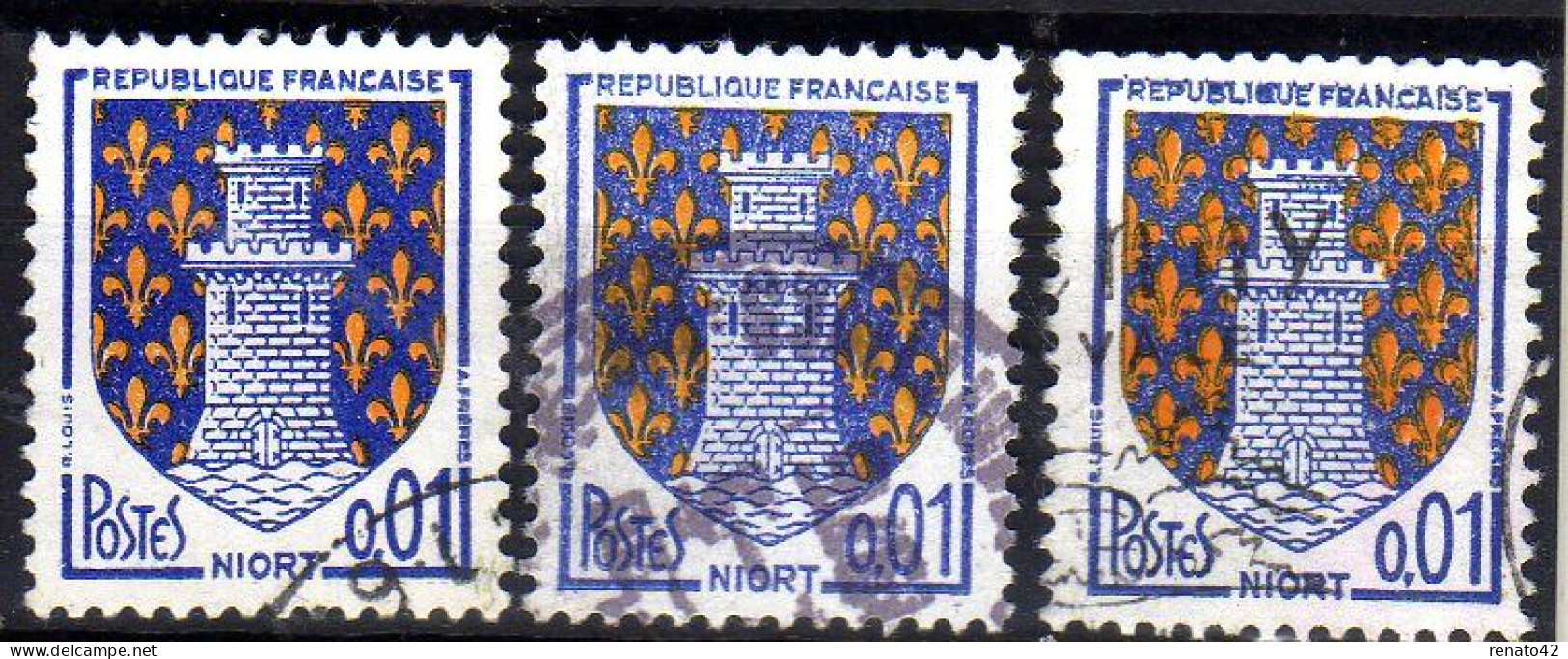 VARIETES Sur TIMBRES FRANCE OBLITERE N° 1351A - Oblitérés