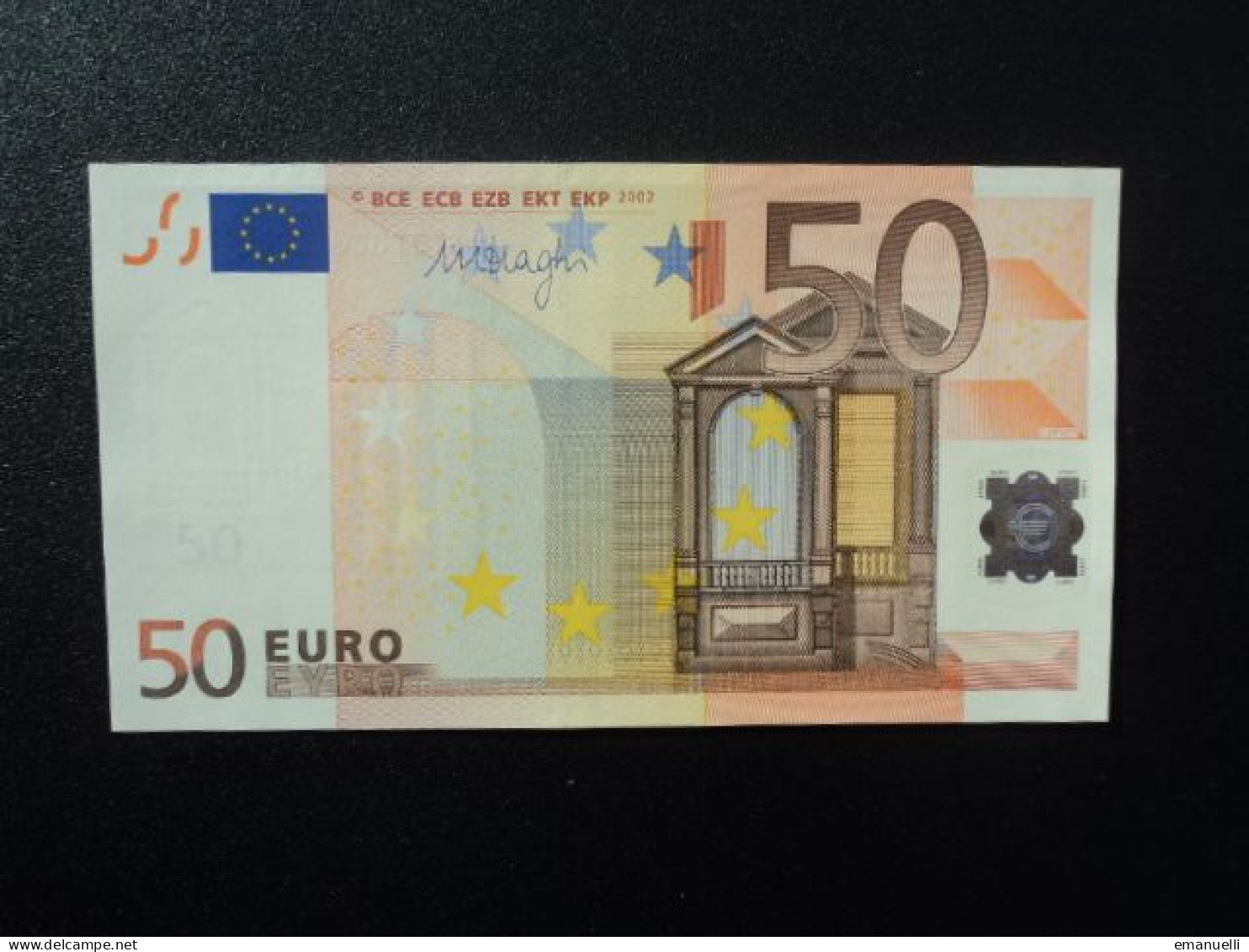 ITALIE : 50 €   2002   Signature  M.DRAGHI  Lettre S Imprimeur J095G1      NEUF * - 50 Euro