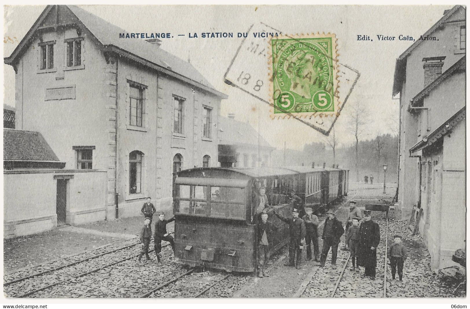 CPA Belgique Luxembourg - MARTELANGE - La Station Du Vicinal - Martelange