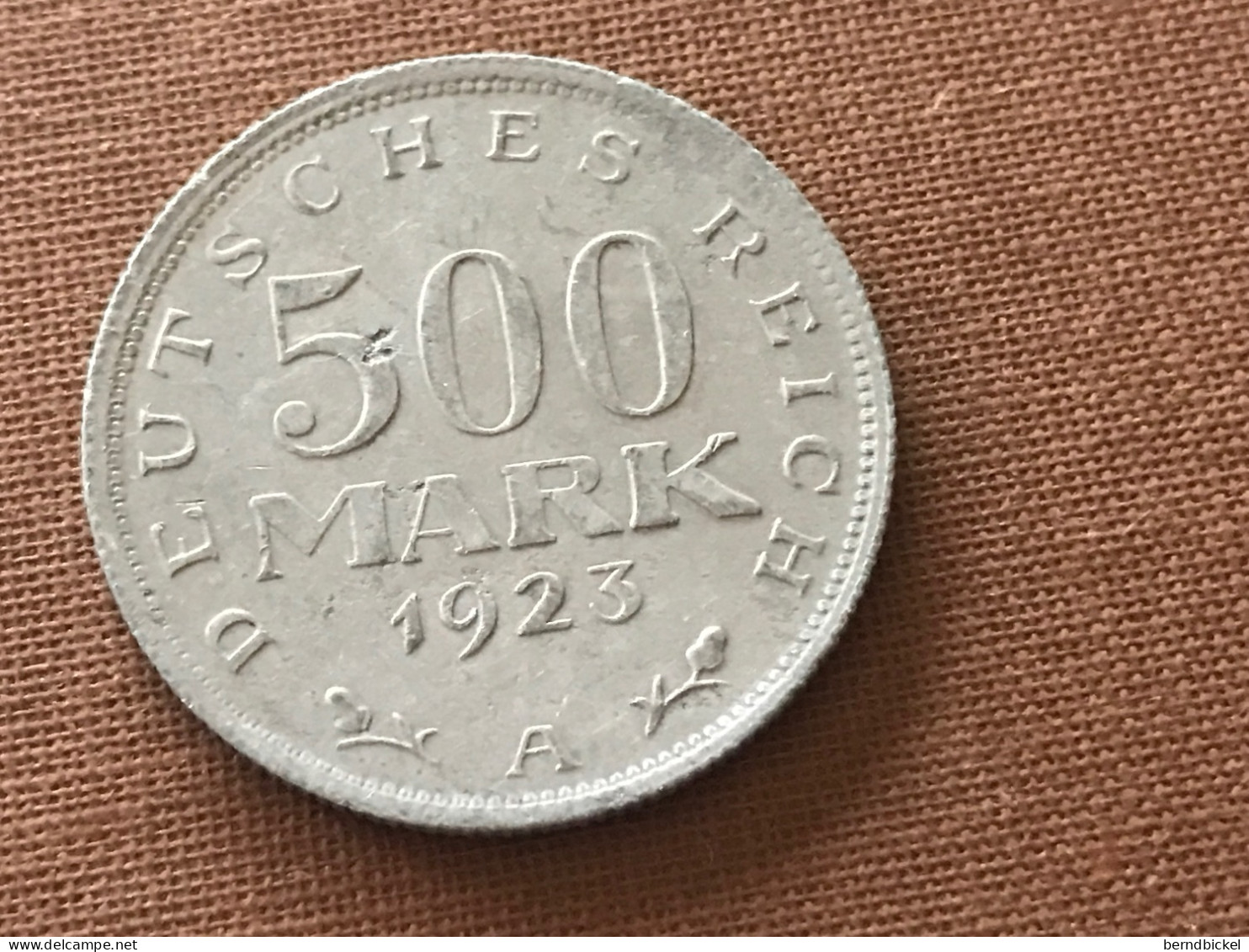 Münze Münzen Umlaufmünze Deutschland 500 Mark 1923 Münzzeichen A - 200 & 500 Mark